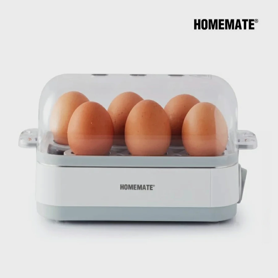 HOMEMATE เครื่องต้มไข่ 6 ฟอง รุ่น HOM-216012 White