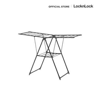 LocknLock ราวตากผ้าสีดำ Black Strong Drying Rack รุ่น ETM542 ดำ