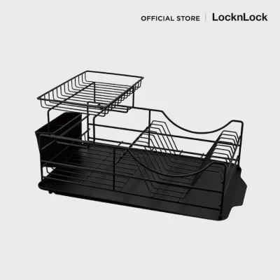 LocknLock ชั้นคว่ำจานเหล็ก 2 ชั้น สีดำ รุ่น LDR206BLK ดำ