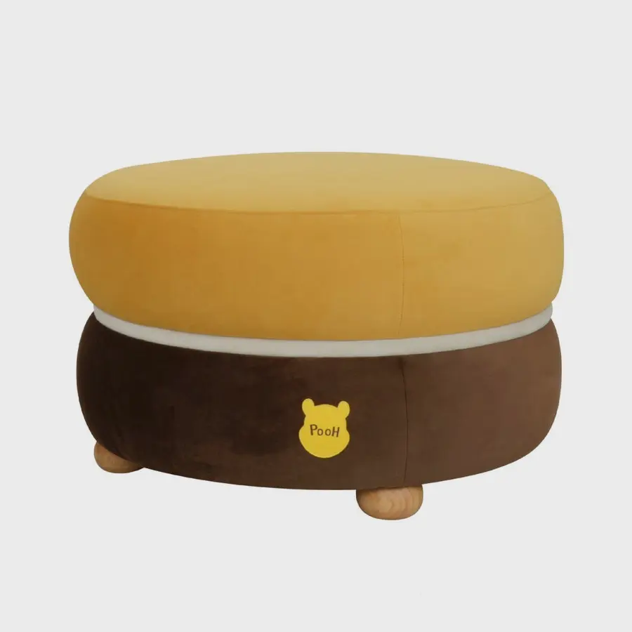 Koncept Furniture สตูลนั่ง Disney รุ่น POOH-RETRO สีเหลือง (80 x 80 x 45 cm.) สีเหลือง/สีทอง
