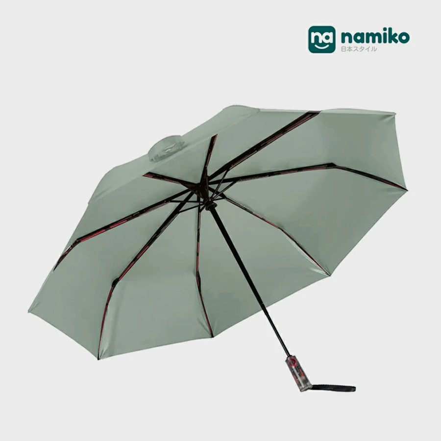 Namiko ร่มกันแดดอัจฉริยะ พับได้อัตโนมัติ ป้องกัน UV  เสริมความแข็งแรงด้วยโครงสเตนเลส + ไฟเบอร์กลาส รุ่น UVO1001 Light Green
