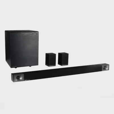 KLIPSCH CINEMA 800 SOUNDBAR + WIRELESS SUBWOOFER + SURROUND 3 800W 5.1.2 CHANNEL / Dolby Atmos / ลําโพงซาวบาร์ 5.1.2 Channel + ซัฟวูฟเฟอร์ไร้สาย / รับประกัน 1 ปีศูนย์ Sound Replublic / AUDIOMATE Black