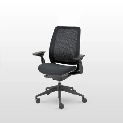 modernform เก้าอี้ steelcase รุ่น SERIES 2 ประกัน 12 ปี สีดำ โครงดำ หุ้มผ้า 3D Microknit