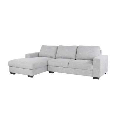 SB Design Square โซฟาเข้ามุมซ้าย รุ่น Liden สีเทาอ่อน (267x164x87 cm.) เทาอ่อน Fabric Modern