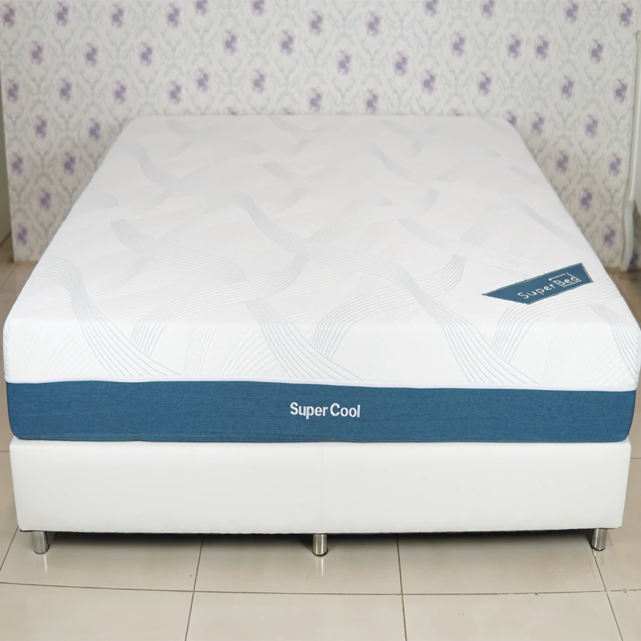 SuperBed รุ่น SuperCool ที่นอนยางพาราธรรมชาติผสานคูลเจลเมมโมรี่โฟมนวัตกรรมจากNASA 3.5 ฟุต หนา 6 นิ้ว