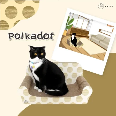 KAFBO Cat Sleeper Sofa – ที่ลับเล็บแมวโซฟาใหญ่ ที่ฝนเล็บแมว ของเล่นแมว โซฟาแมว ที่นอนแมว