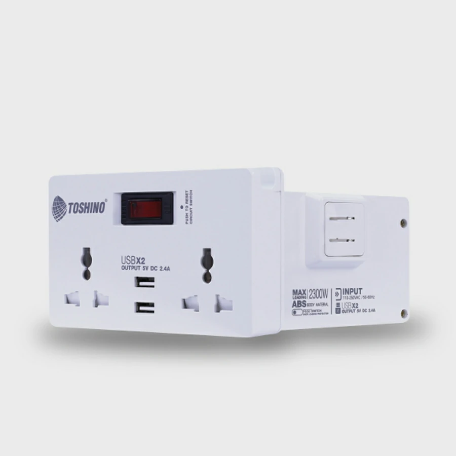 Toshino SMART ADAPTER รุ่น TW-2USB