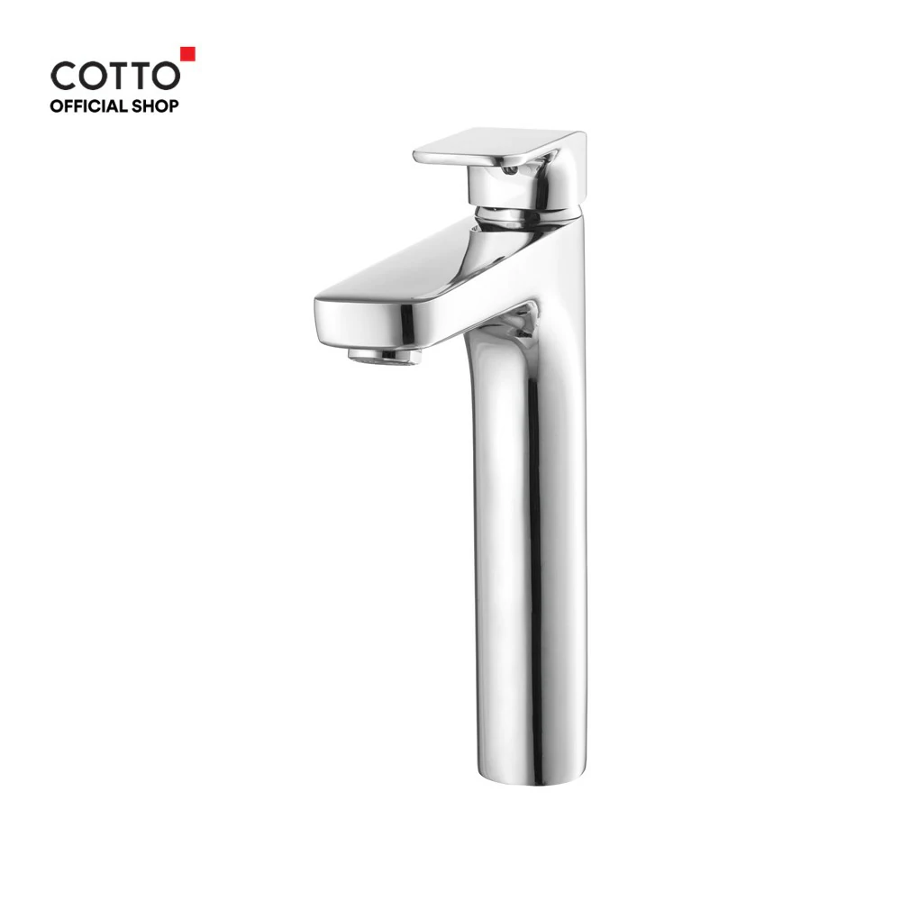 COTTO ก๊อกน้ำอ่างล้างหน้าทรงสูง รุ่น CT1133AY ขนาด 46x26x8 ซม.