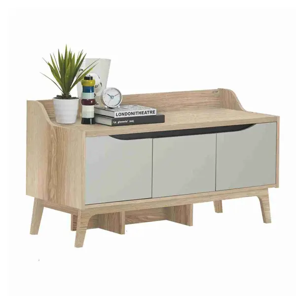 Koncept Furniture ชั้นวางทีวี ขนาด 120 ซม. รุ่น Backus สีไม้อ่อน (120x48x66 cm.)  สีไม้อ่อน 101 – 120 ซม. สแกนดิเนเวียน