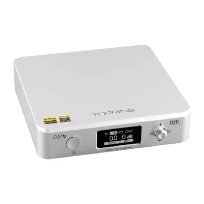 Portable Hifi Audio TOPPING D50s Desktop DAC รองรับ Bluetooth5.0 ประกันศูนย์ไทย สีเงิน 6700134320_สีเงิน