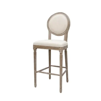 บาร์สตูล CHARLOTE BG 50x45x126x77 ไม้ เบจ French Vintage