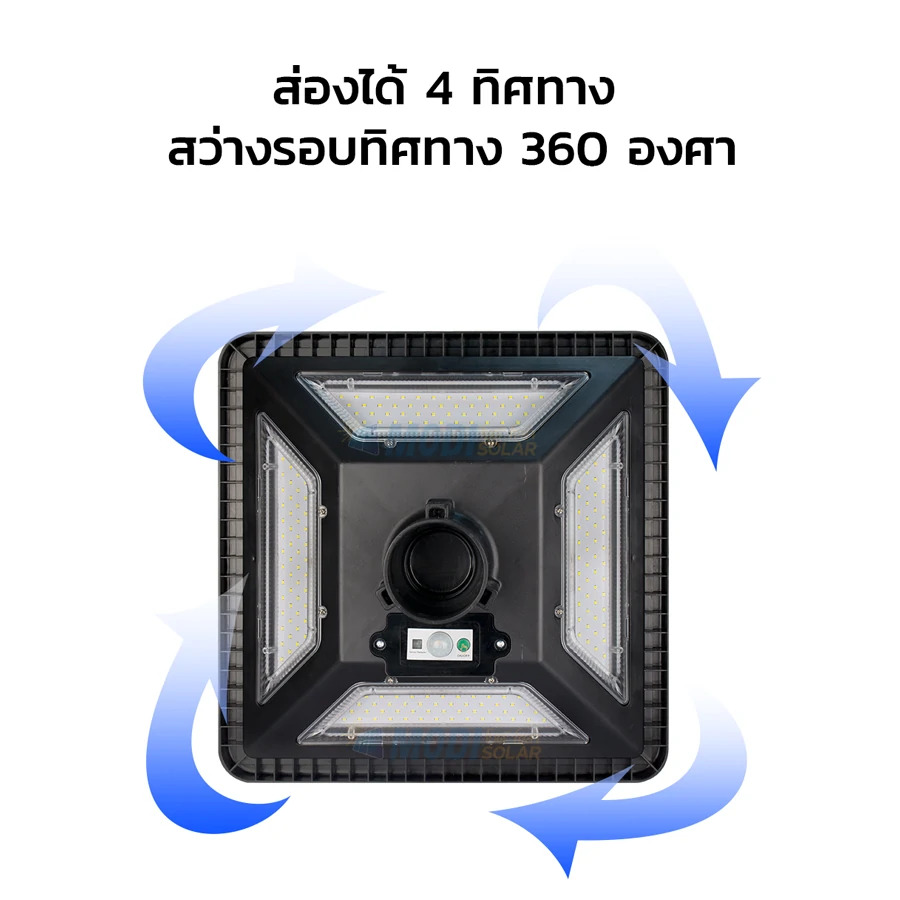 โคมไฟ UFO ทรงสี่เหลี่ยม รุ่น Modi x XML + ระบบ Motion รุ่น 300w แสง : ขาว