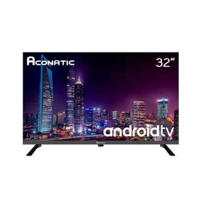 [2022 New Android TV] Aconatic LED HD รุ่น 32HS600AN 32 นิ้ว แอลอีดี แอนดรอยด์ ทีวี (รับประกัน 3 ปี) FramelessTV, Voice Control , Android TV 32 นิ้ว ดำ