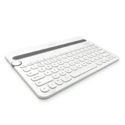 Logitech K480 Multi-Device Bluetooth Keyboard คีย์แคปไทย/อังกฤษ (คีย์บอร์ดไร้สายบลูทูธ เชื่อมต่อหลายอุปกรณ์) ขาว K480