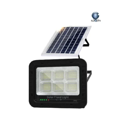 IWACHI FLOOD SOLAR ไฟโซล่าร์เซลล์ สปอตไลท์ พร้อมรีโมทตั้งเวลาและปรับแสงได้ แสงขาว 300W