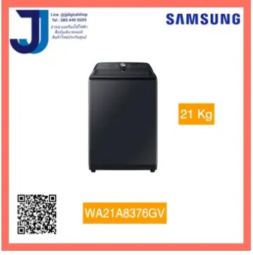 SAMSUNG เครื่องซักผ้าฝาบน (21 kg) รุ่น WA21A8376GV/ST ดำ