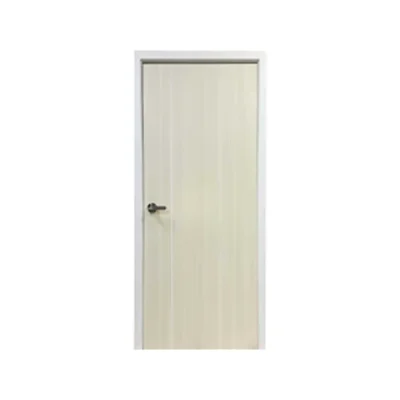 Mature Door ประตูยูพีวีซี UPVC ประตูห้องน้ำ ประตูห้อง ประตูภายใน 02D WHITE OAK ร่องขาว 70x200x3.5 ซม. ภายใน