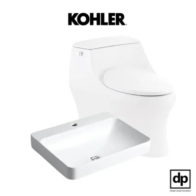 KOHLER – San Raphael Grande with Forefront Rectangular Vessel สีขาว 4.8 ลิตร/อ่างล้างหน้าแบบรูเดียว