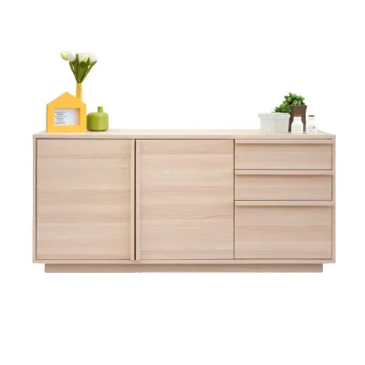 SB Design Square ตู้เตี้ย ขนาด 150 ซม. รุ่น Aleece (W150xD42xH70 cm) สีไม้อ่อน 121 – 150 ซม. โมเดิร์น
