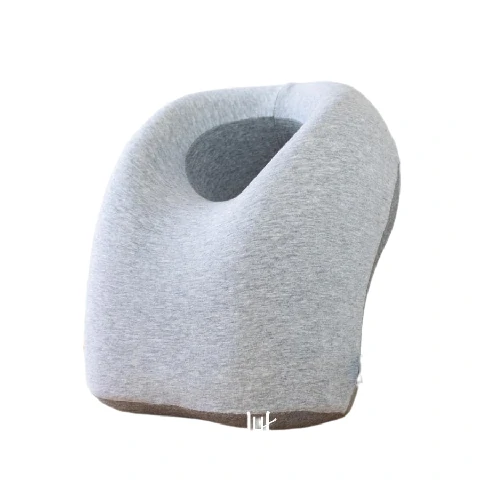 Hanky House หมอนงีบ Nap Pillow หมอนนอนกลางวัน เพื่อสุขภาพ ปรับสรีระ พร้อม ถุงใส่หมอน พกพาสะดวก F_pillow_Nap เทา