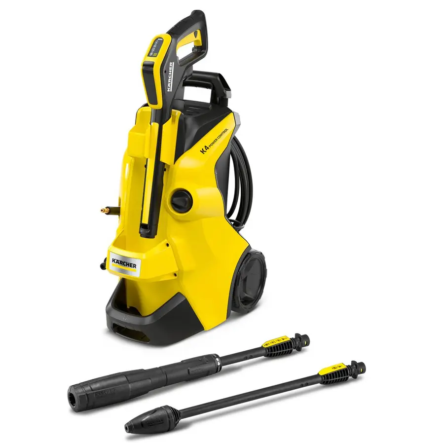 คาร์เชอร์ [KARCHER] เครื่องฉีดน้ำแรงดันสูง K 4 Power Control ปรับแรงดันได้ แรงดัน 130 บาร์ สวมขวดน้ำยาได้ 1.324-030.0 Yellow