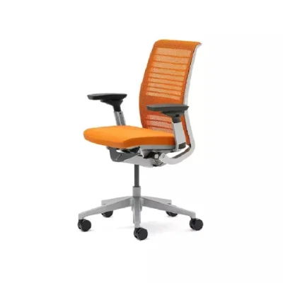 Modernform เก้าอี้เพื่อสุขภาพ Steelcase Think พนักพิงกลาง ส้ม