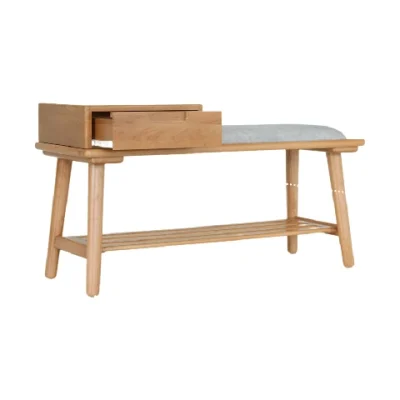 MAAI Design Kutsu Bench ชั้นวางรองเท้าพร้อมที่นั่ง Shoe Bench Oak13201 Katsu Bench