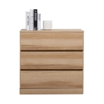 SB Design Square ตู้เตี้ยลิ้นชัก 3 ชั้น 80 ซม. รุ่น Timbur (80x45x80 cm.) สีไม้อ่อน 50 – 100 ซม. โมเดิร์น
