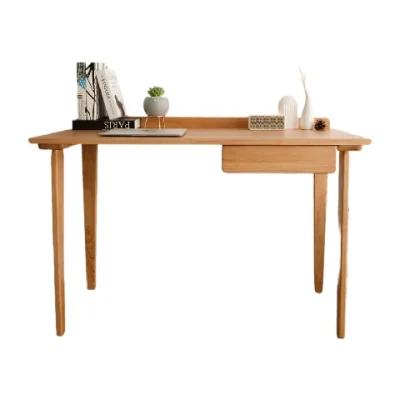 MAAI Design โต๊ะทำงาน โต๊ะคอม สไตล์ Minamal Benkyo Table ขนาด ก60(W)Xย120(L)Xส75(H) ซม.(Cm) Oak 01201