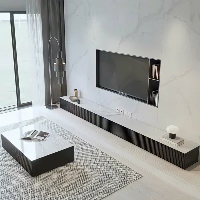 MJHOMEDESIGNS Minimal style TV console L240xW40x35 cm