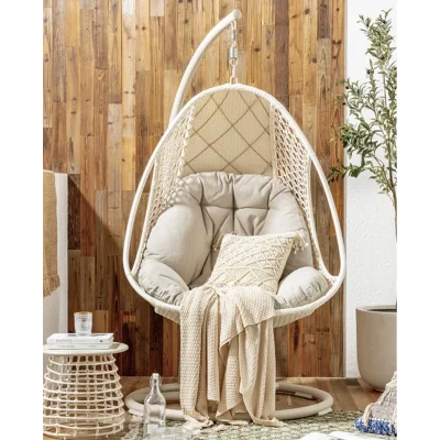 MJHOMEDESIGNS Chair rattan hanging L105*W105*H196 cm