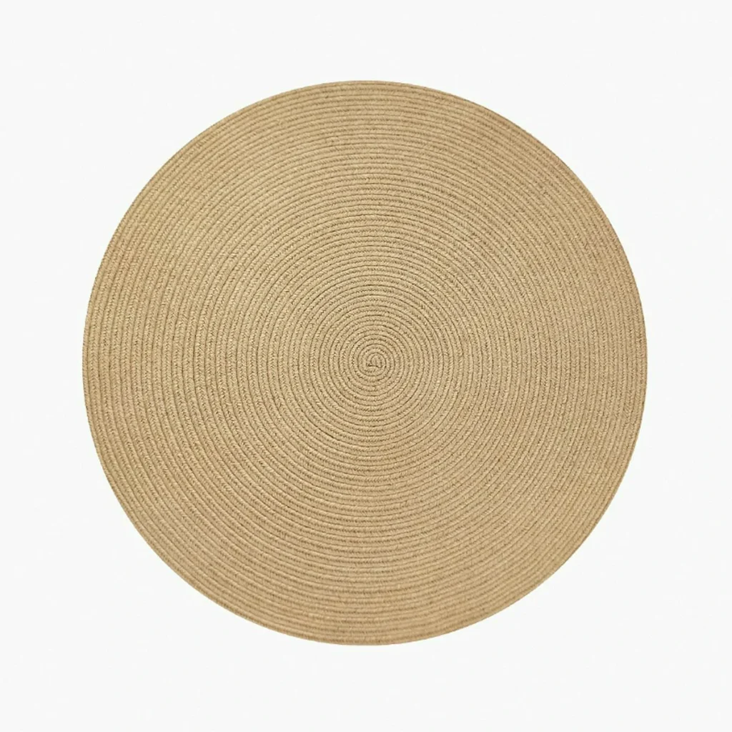 MJhomedesigns พรมรุ่น Natural Jute Series Round สีน้ำตาล 80 cm Classic