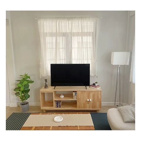 BAAN FURNITURE ตู้วางทีวีไม้ยางพารา รุ่นออสติน ขนาด 40x120x60 ซม. สีธรรมชาติ