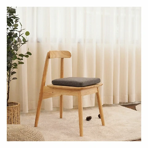 BAAN FURNITURE เบาะรองนั่งเก้าอี้ รุ่นบาร่า ขนาด 38×38 หนา 3 ซม. สีเทาวัสดุฟองน้ำสี่เหลี่ยม