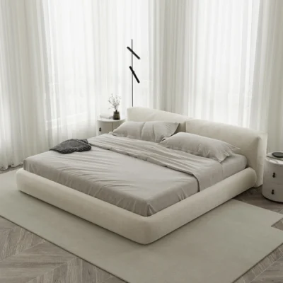 MJhomedesigns เตียงรุ่น Blissful White Bed  DC734 6ft L198xW232xH85 cm