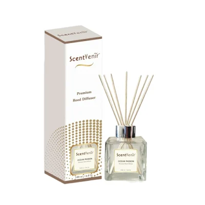 ScentVenir น้ำหอม ก้านไม้หอม กระจายกลิ่น น้ำหอมปรับอากาศ ก้านหวายกระจายกลิ่น โอเชี่ยน แพชชั่น OCEAN PASSION  Fragrance Reed Diffuser 100ml Ocean Passion