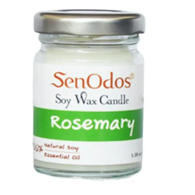 SenOdos เทียนหอม อโรม่า เทียนหอมสปา Rosemary Scented Soy Candle Aroma 45 g. – กลิ่นโรสแมรี่แท้ Rosemary