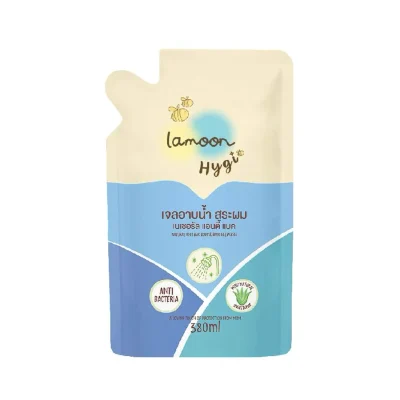 Lamoonbaby Hygi (ไฮจี้) เจลอาบน้ำ-สระผม ขนาด 380 มล. (รีฟิล) Food Grade