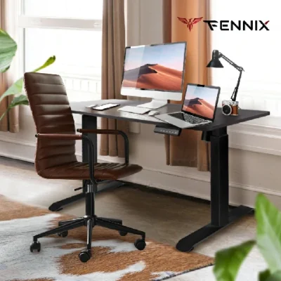 Fennix Ergonomic Desk โต๊ะปรับระดับอัตโนมัติด้วยระบบไฟฟ้า รับประกันศูนย์ไทย 3 ปี 160*80cm Wood/Black