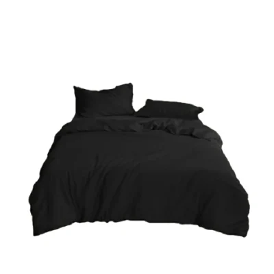 HAUS LIFE bedsheet set + duvet, Chirpy collection, cotton fabric, Black Olive color 6 ฟุต